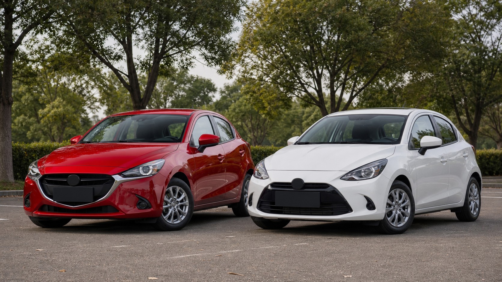 マツダ2とヤリスのコンパクトカー比較